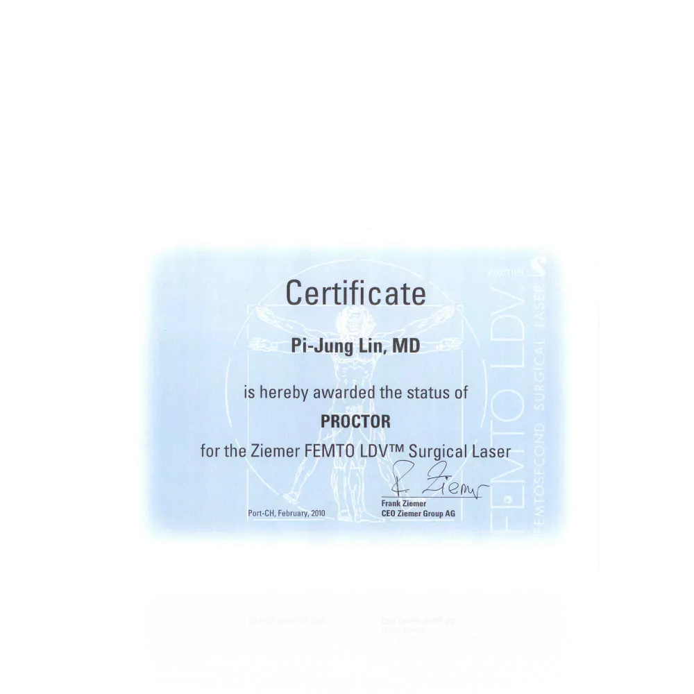 Ziemer's FEMTO LDV
Surgical Laser 總顧問