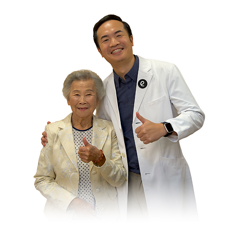 崇德大學眼科 姚硯博院長為外婆手術