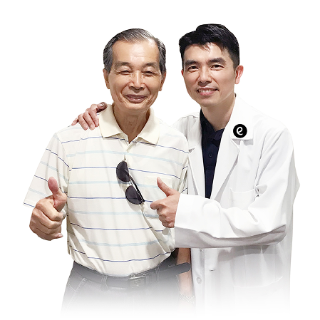 三峽大學眼科 邱立祥院長為父親手術