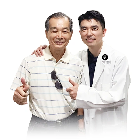 三峽大學眼科 邱立祥院長為父親手術